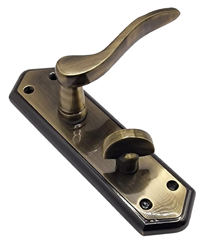 Paris Antique Brass and Bronze Bathroom Handles 168x47mm