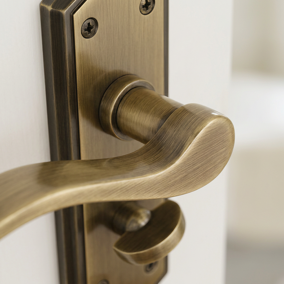 Paris Antique Brass and Bronze Bathroom Handles 168x47mm