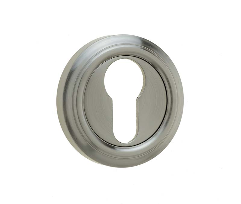 Satin Nickel Parisian Euro Escutcheon 53mm