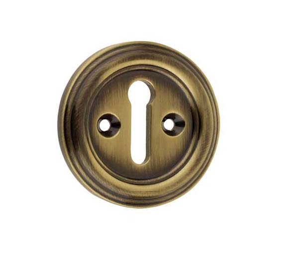 Antique Brass Parisian Escutcheon 42mm