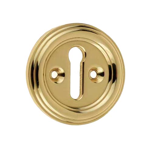 Polished Brass Parisian Escutcheon 42mm