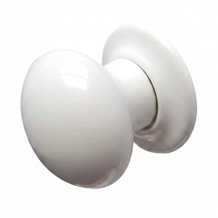 White Porcelain Mortice Door Knob Set 60mm