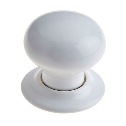White Porcelain Mortice Door Knob Set 60mm