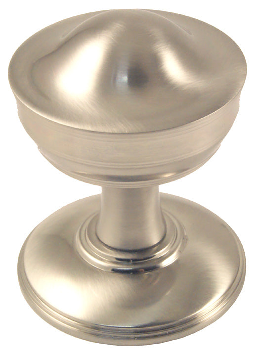 Satin Nickel Crown Mortice Door Knob Set