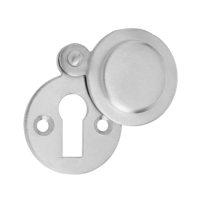 Satin Chrome Covered Escutcheon 32mm