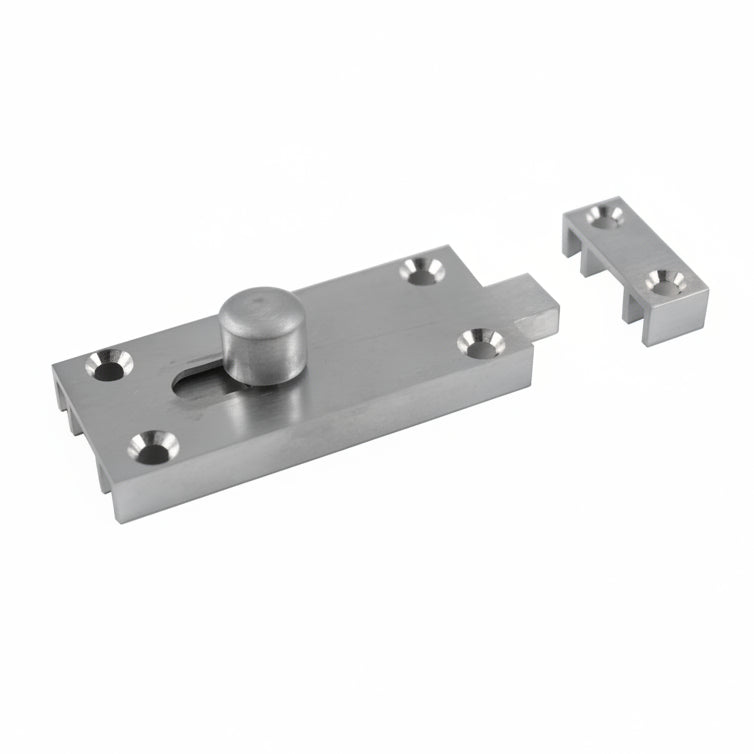 Satin Chrome Bathroom Bolt