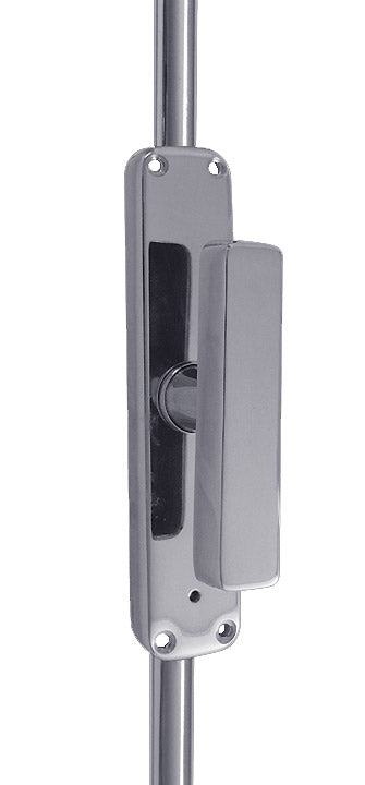 Polished Chrome Square Handle Espagnolette Bolt