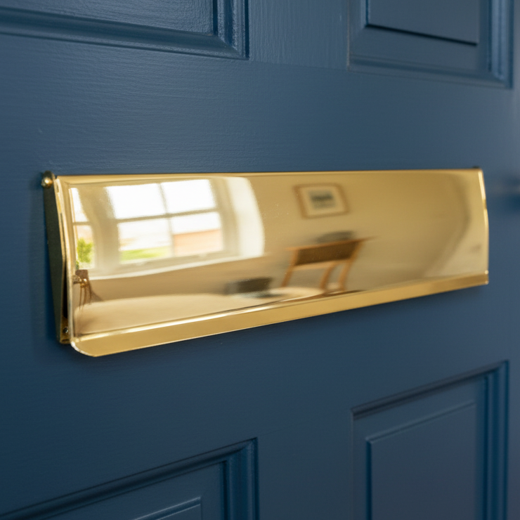 Heritage V860 Polished Brass Interior Tidy 280x83mm