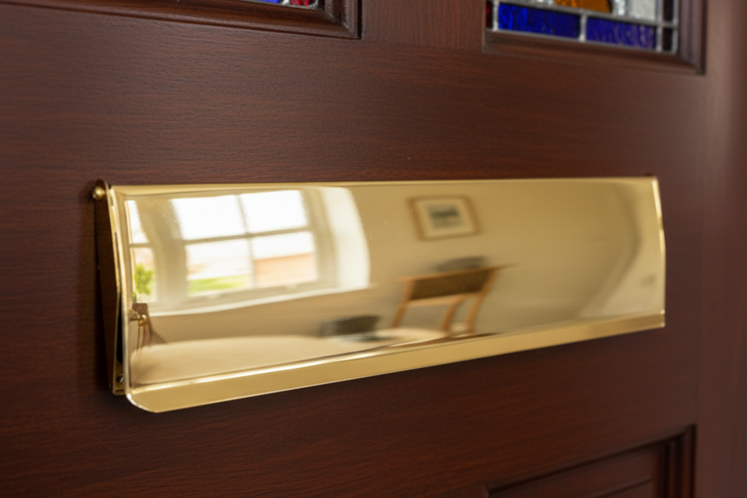 Heritage V860 Polished Brass Interior Tidy 400x100mm