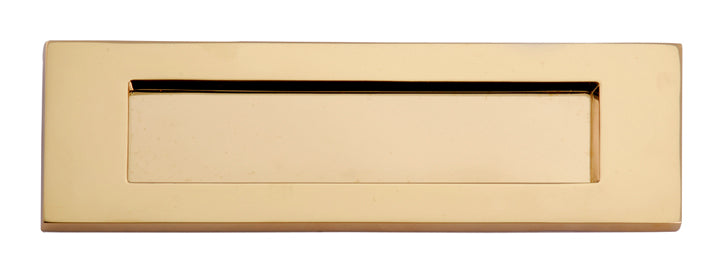 Polished Brass Victorian Plain Letter Box 10x3in (254x76mm)