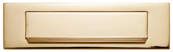 Polished Brass Lift Up Gravity Flap Letter Box 11x3in (280x80mm)