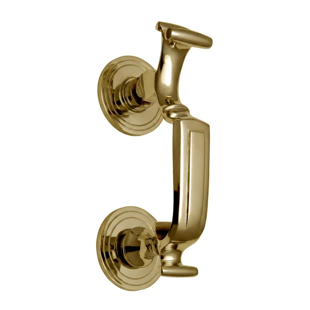 Polished Brass Doctor Front Door Knocker 7.5in (193mm)
