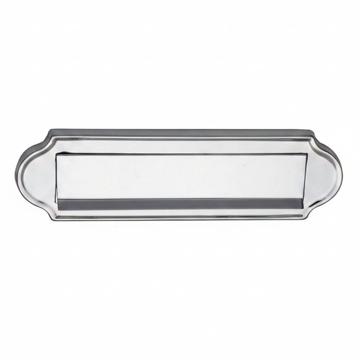 Polished Chrome Lift Up Gravity Flap Letter Box 11x3in (280x78mm)