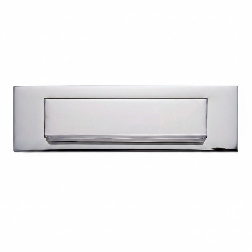 Polished Chrome Lift Up Gravity Flap Letter Box 11x3in (280x80mm)