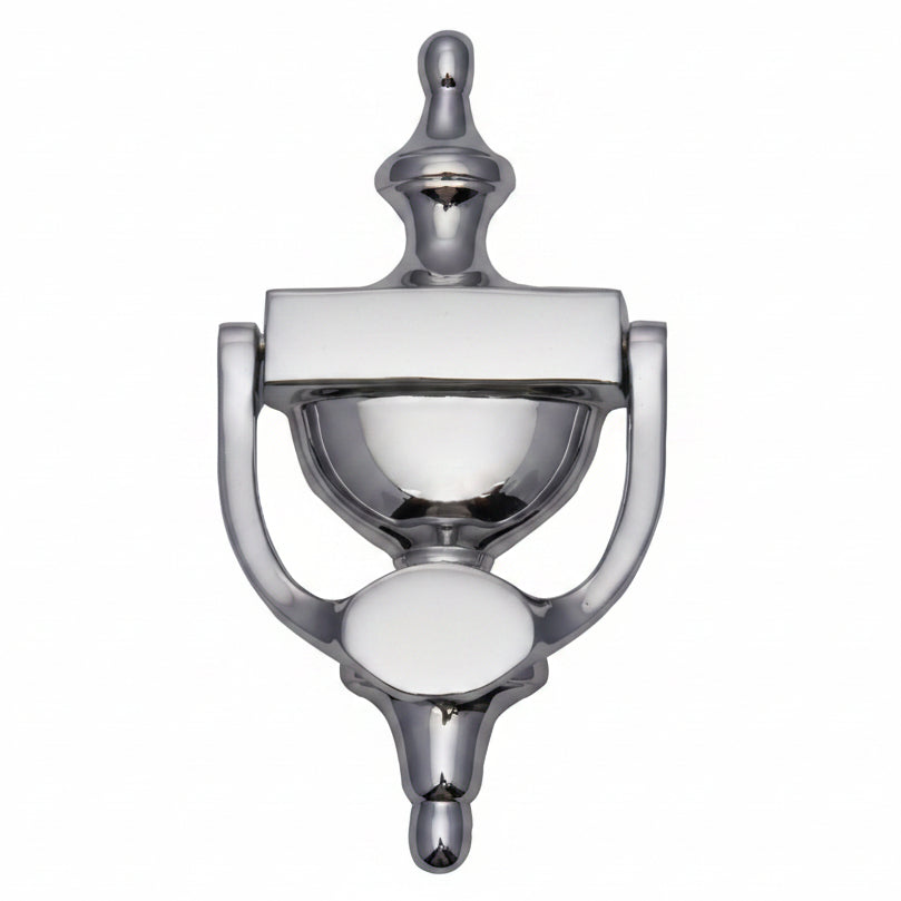 Polished Chrome Urn Front Door Knocker 8in (195mm)