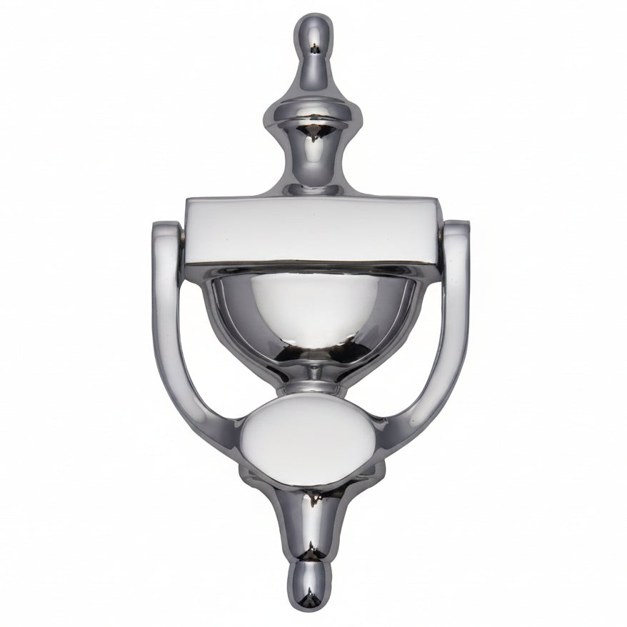 Polished Chrome Urn Front Door Knocker 6in (152mm)