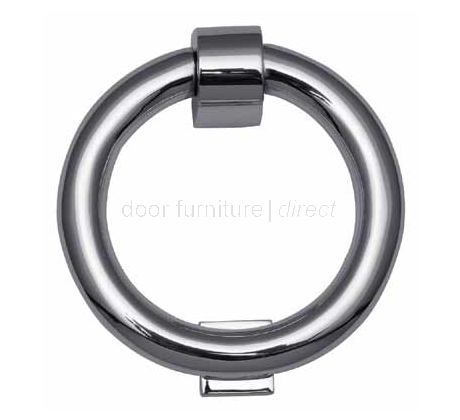 Polished Chrome Ring Front Door Knocker 107mm