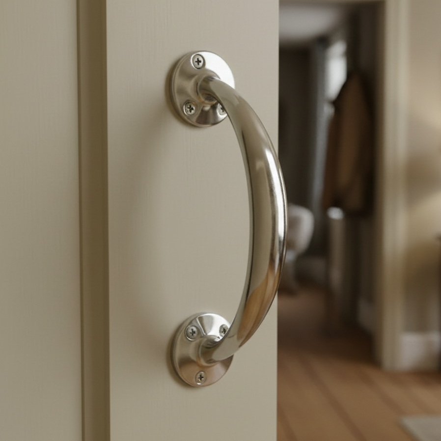 Polished Chrome Door Pull Handle 6in (152mm)