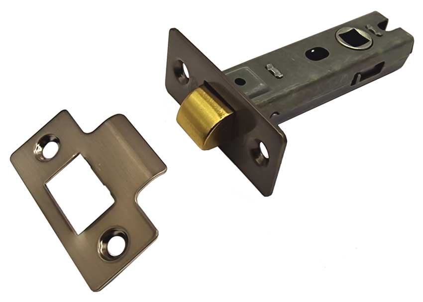 York Tubular Mortice Latch Antique Brass