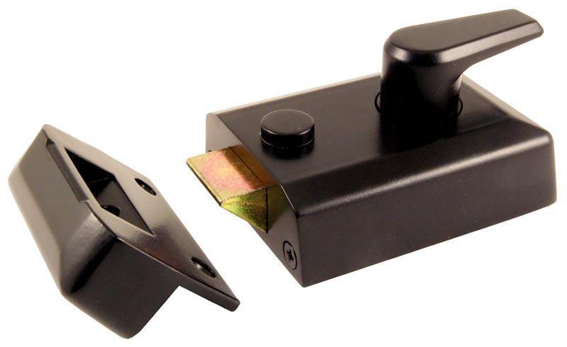 Black Front Door Nightlatch Standard and Narrow Style