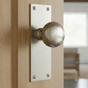 nami コールハーン バリー セット Heritage Balmoral Satin Nickel Knob on Latch Plate – Door