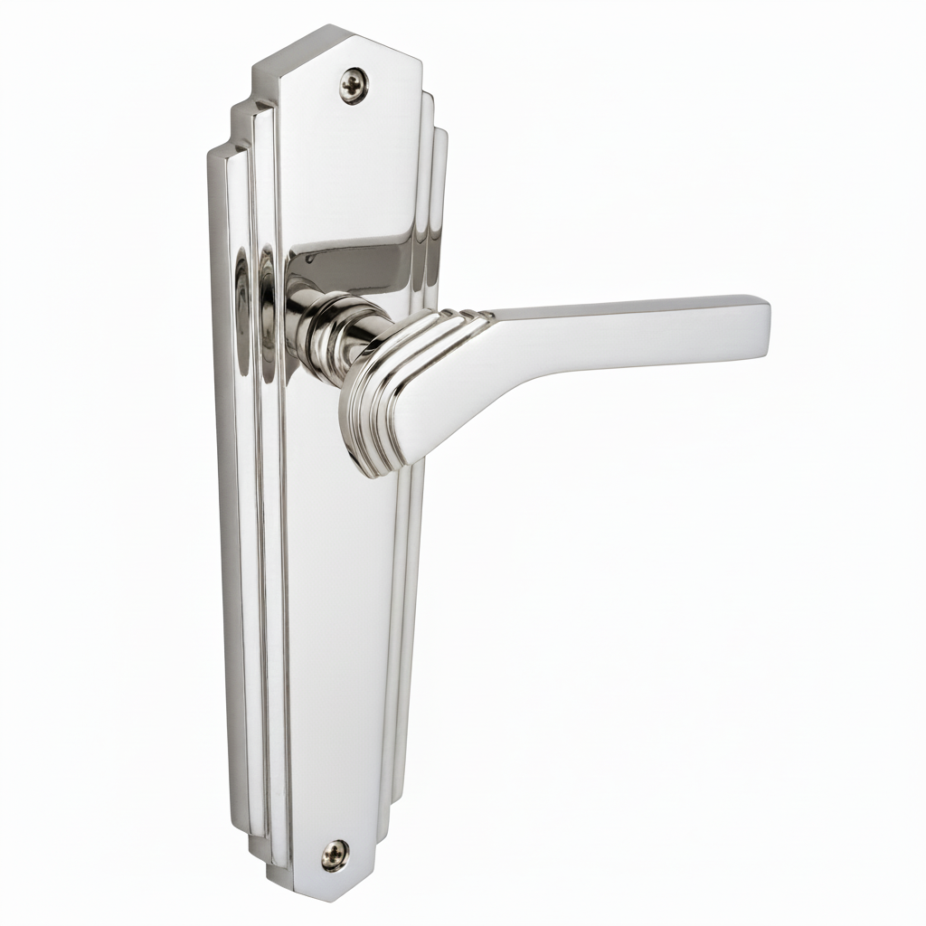 Heritage Brass Waldorf Chrome WAL6510PC Art Deco Latch Handles