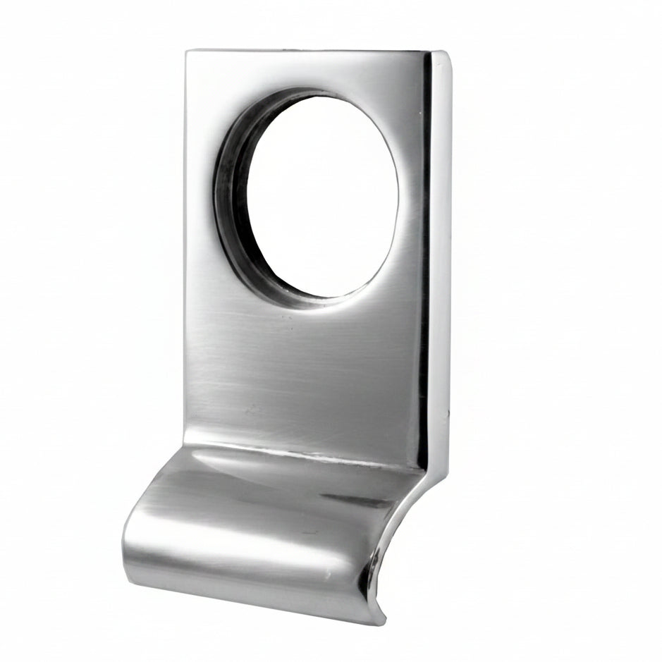 Polished Chrome Square Edge Cylinder Door Pull