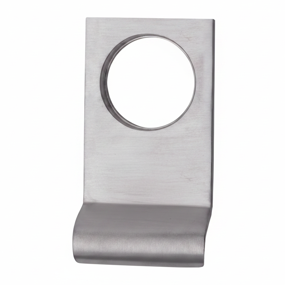 Satin Chrome Square Edge Cylinder Door Pull