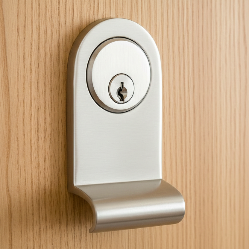 Satin Chrome Cylinder Pull