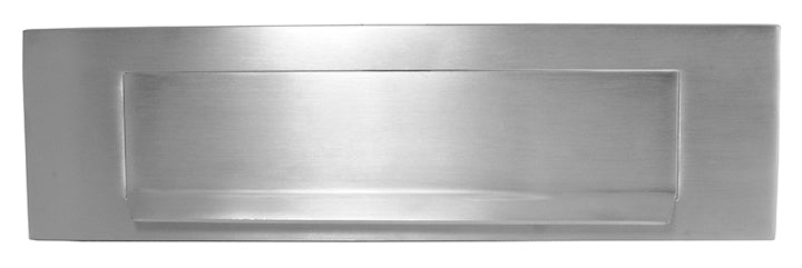 Satin Chrome Lift Up Gravity Flap Letter Box 11x3in (280x80mm)