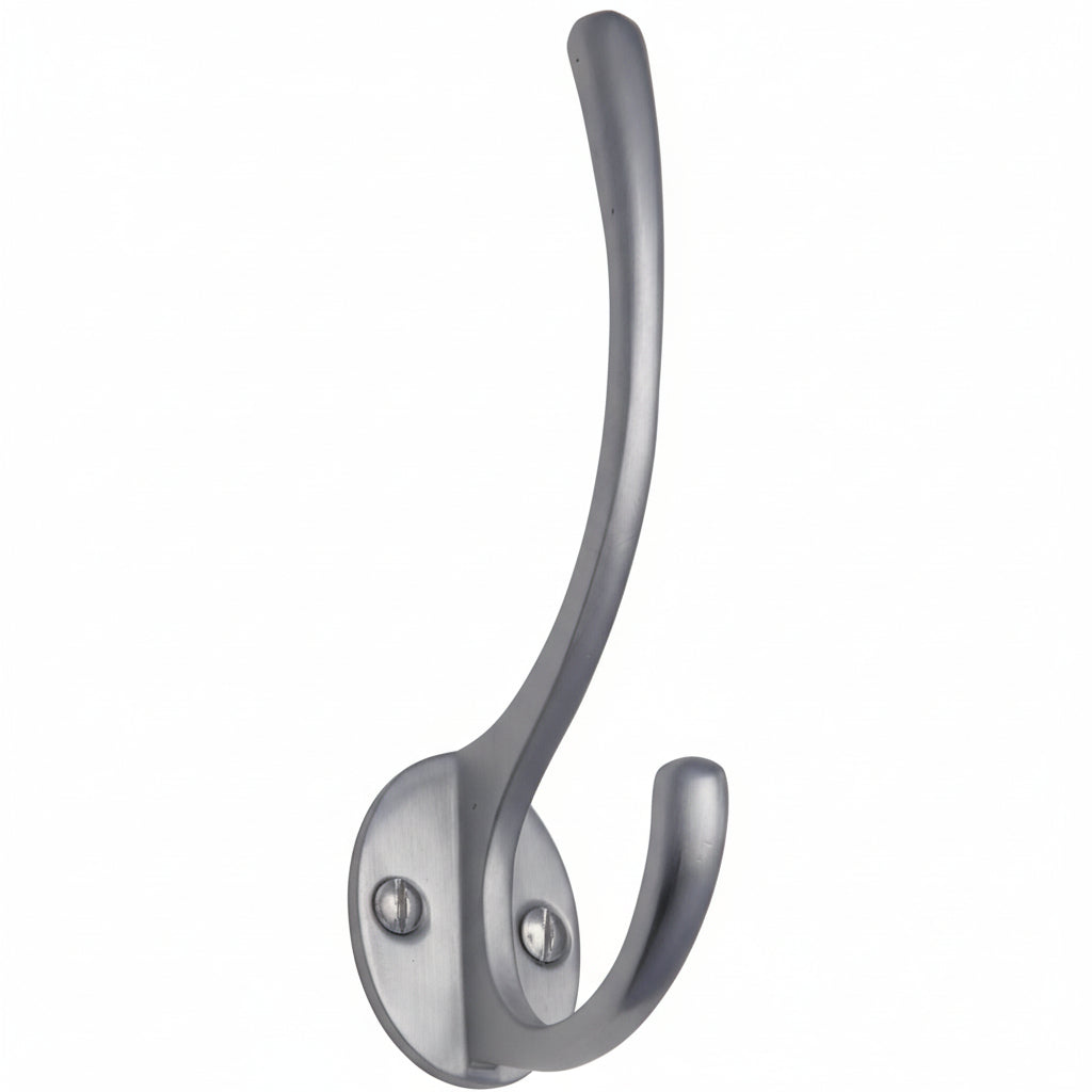 Satin Chrome Hat and Coat Hook