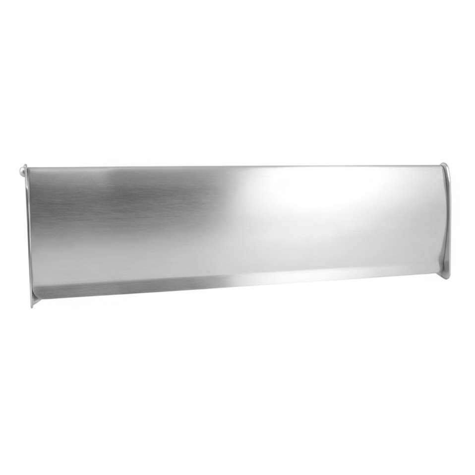 Satin Chrome Letter Box Interior Tidy 280x83mm