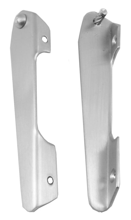 Satin Chrome Letter Box Interior Tidy 299x86mm