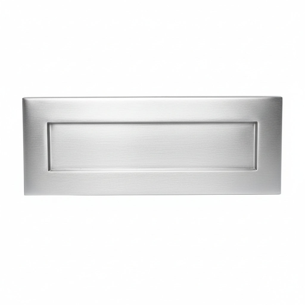Satin Chrome Plain Letter Box 10x4in (254x98mm)