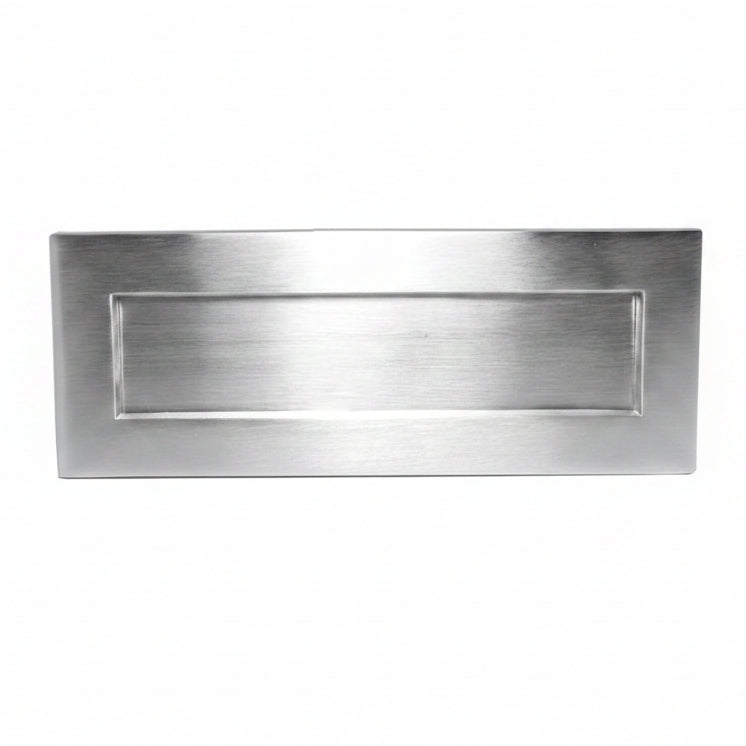 Satin Chrome Plain Letter Box 12x4in (305x100mm)