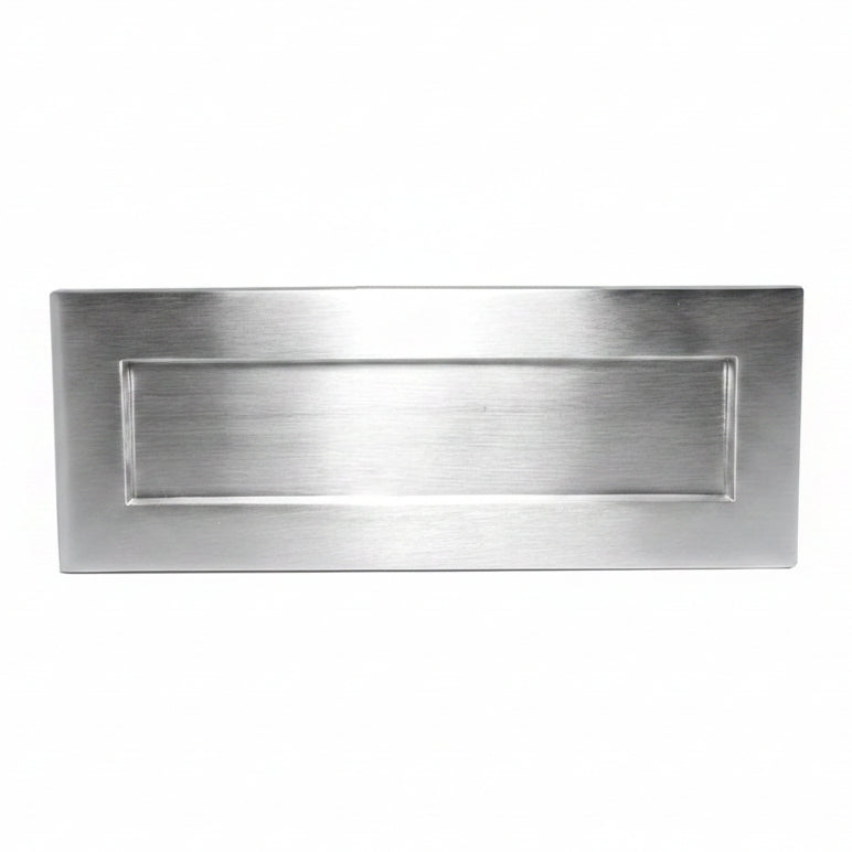 Satin Chrome Plain Letter Box 14x5in (356x125mm)