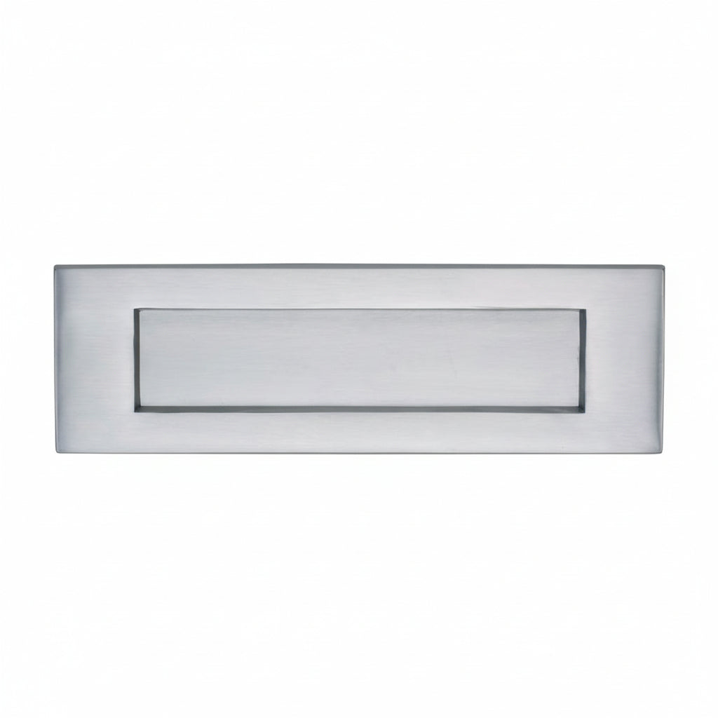 Heritage V850 Satin Chrome Letter Plate 254x79mm