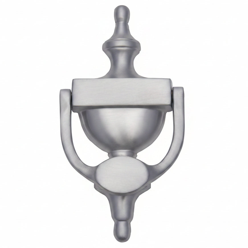 Satin Chrome Urn Front Door Knocker 8in (195mm)