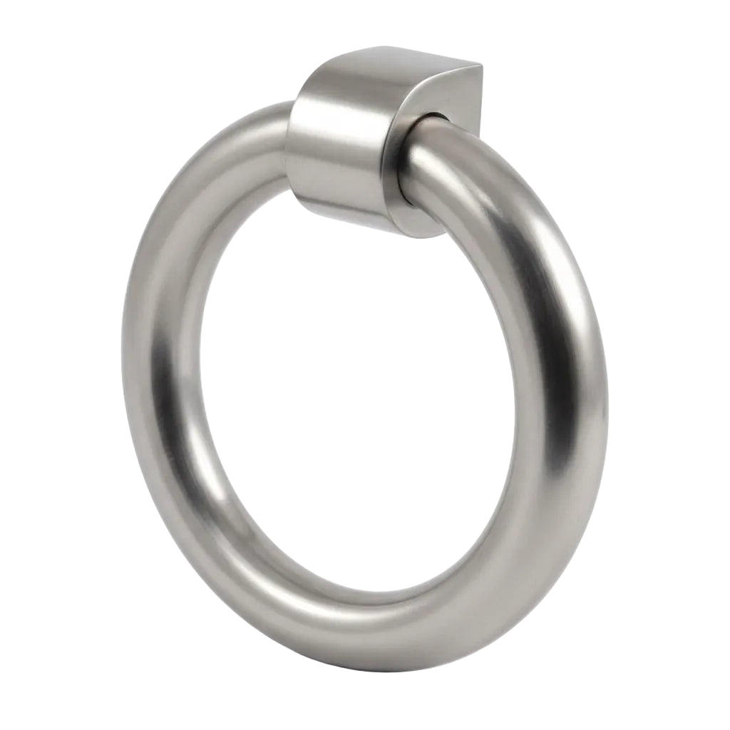Satin Chrome Ring Front Door Knocker 107mm