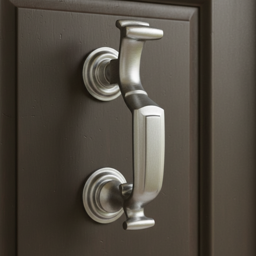 Satin Chrome Doctor Front Door Knocker 7.5in (193mm)
