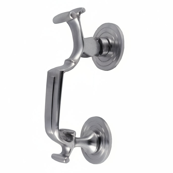 Satin Chrome Doctor Front Door Knocker 7.5in (193mm)
