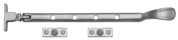 Satin Chrome Window Casement Stay 10in (254mm)