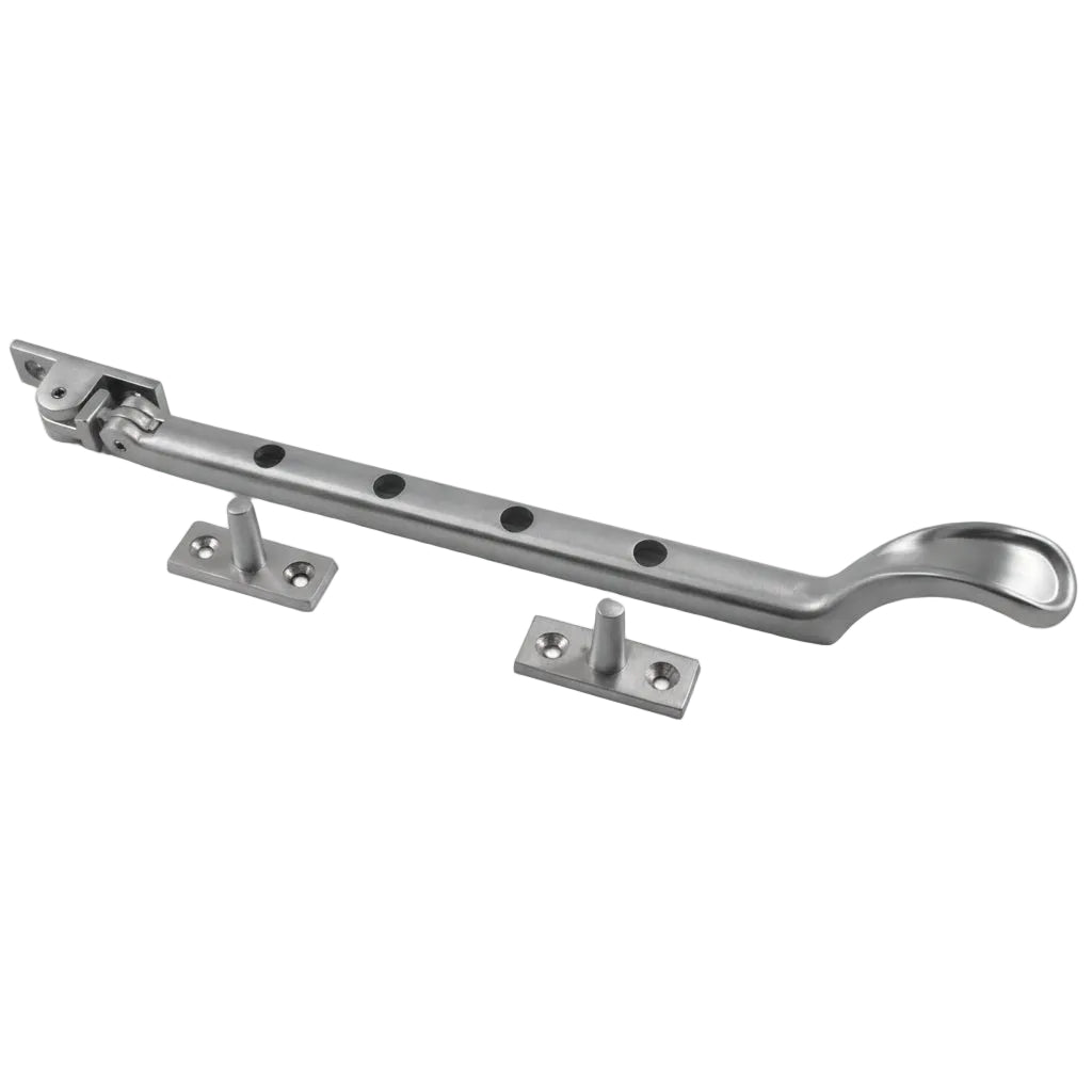 Satin Chrome Window Casement Stay 10in (254mm)