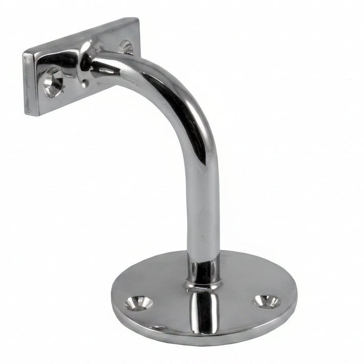 Polished Chrome on Zinc Alloy Handrail Bracket