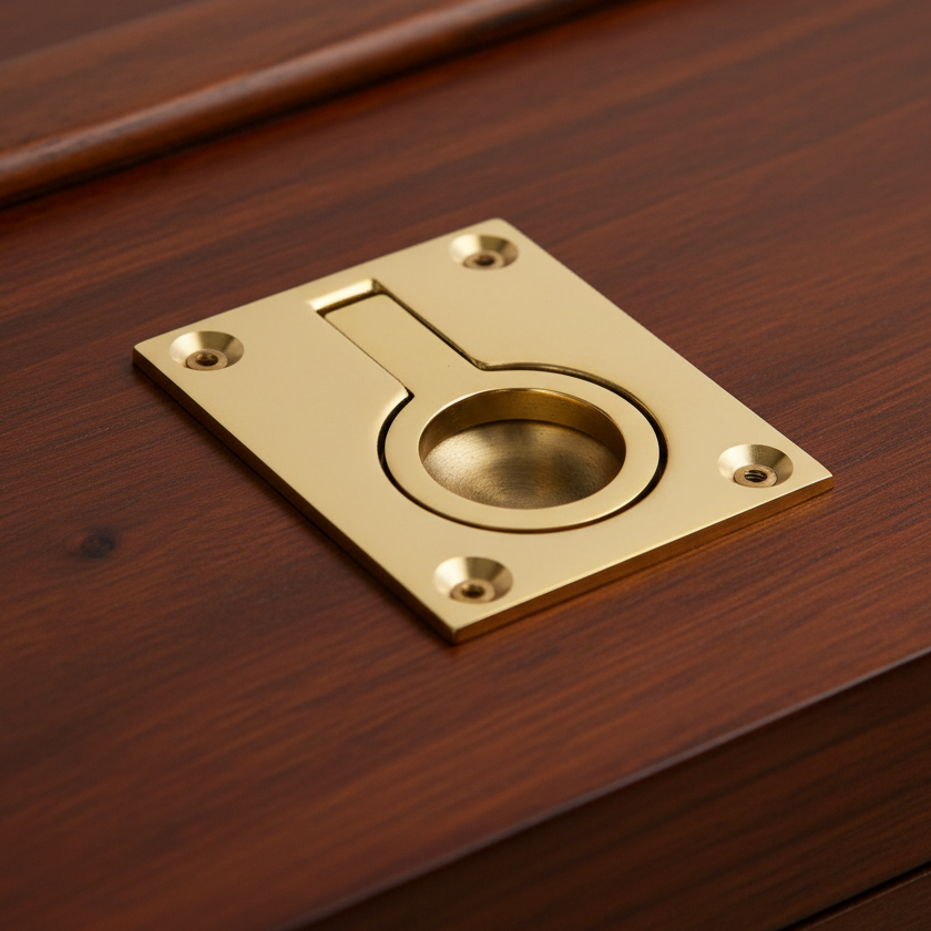Brass Flush Ring 50x63mm