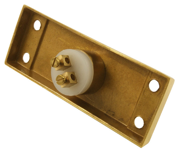 Polished Brass Bell Push 80x30mm