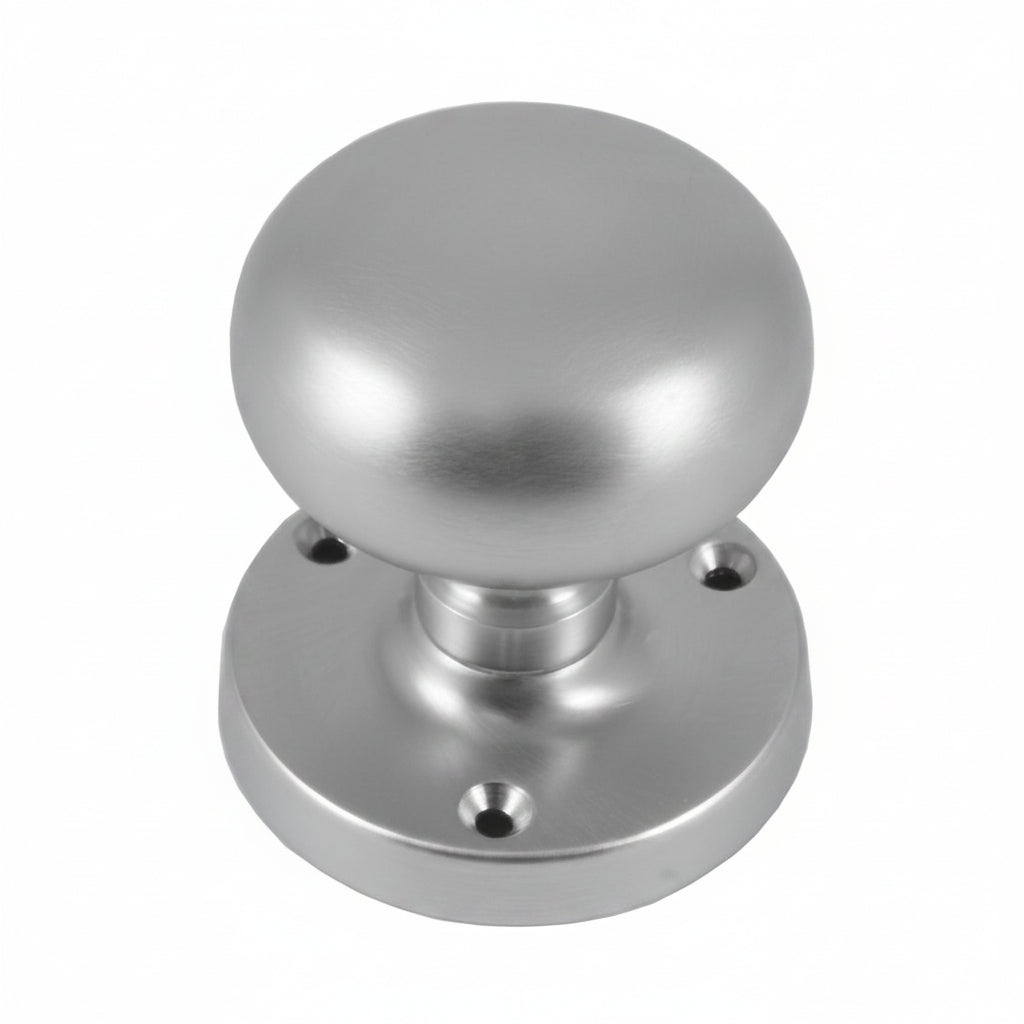 Satin Chrome Mortice Door Knobs