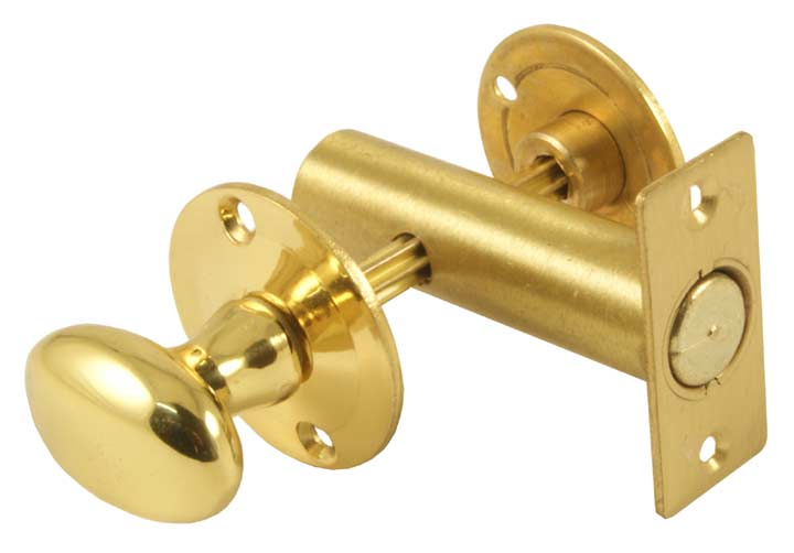 Brass Bathroom Bolt with Turn and Release