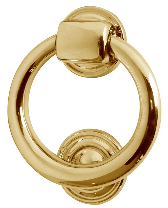 Brass Ring Door Knocker 105mm