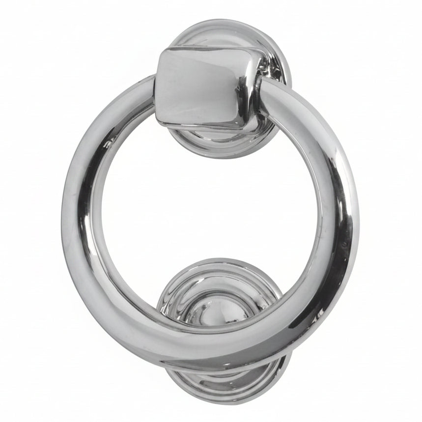 Chrome Ring Door Knocker 105mm